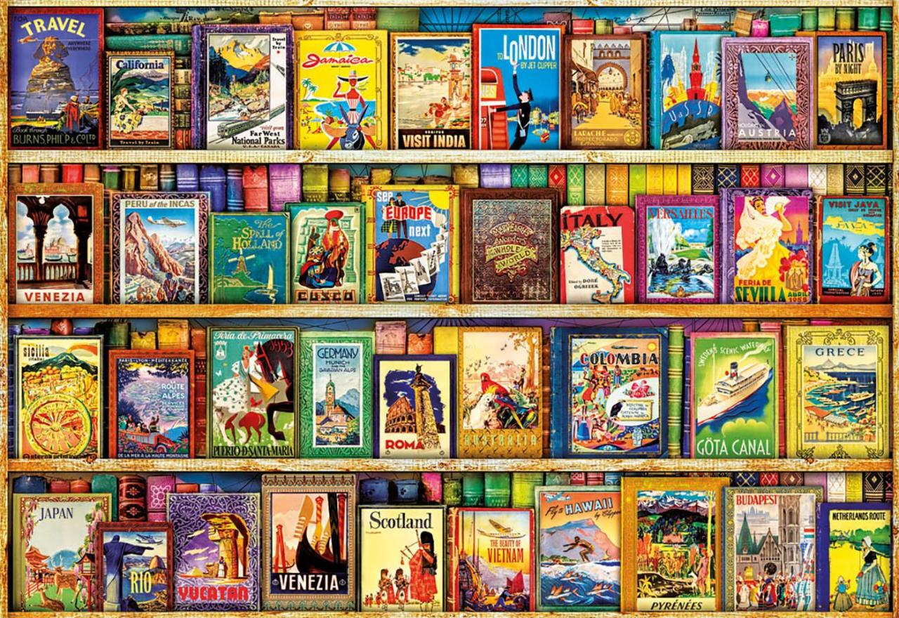 Educa Puzzle World Travel Guides 1000 Parça Puzzle