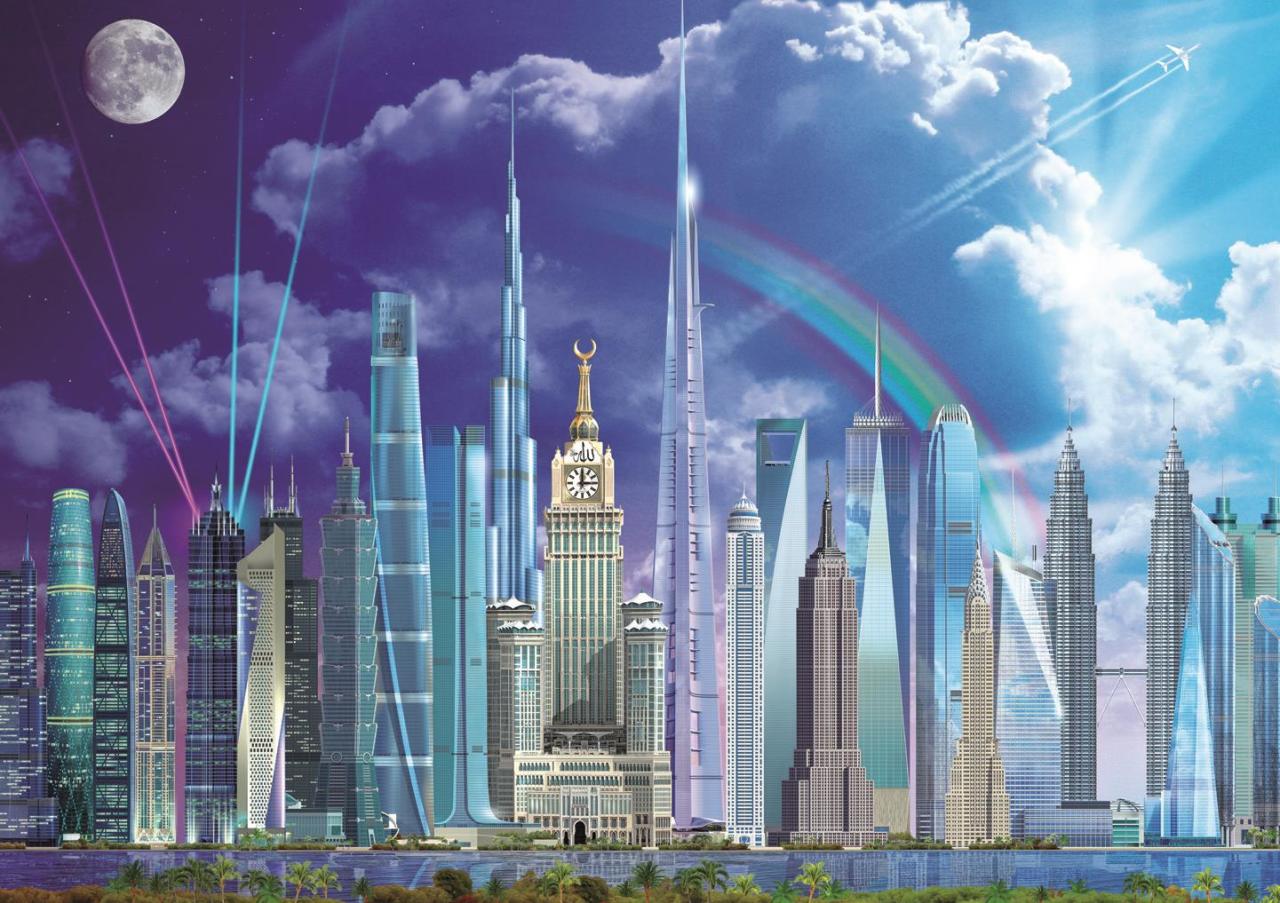 Educa Puzzle Tall Buildings 1000 Parça Puzzle