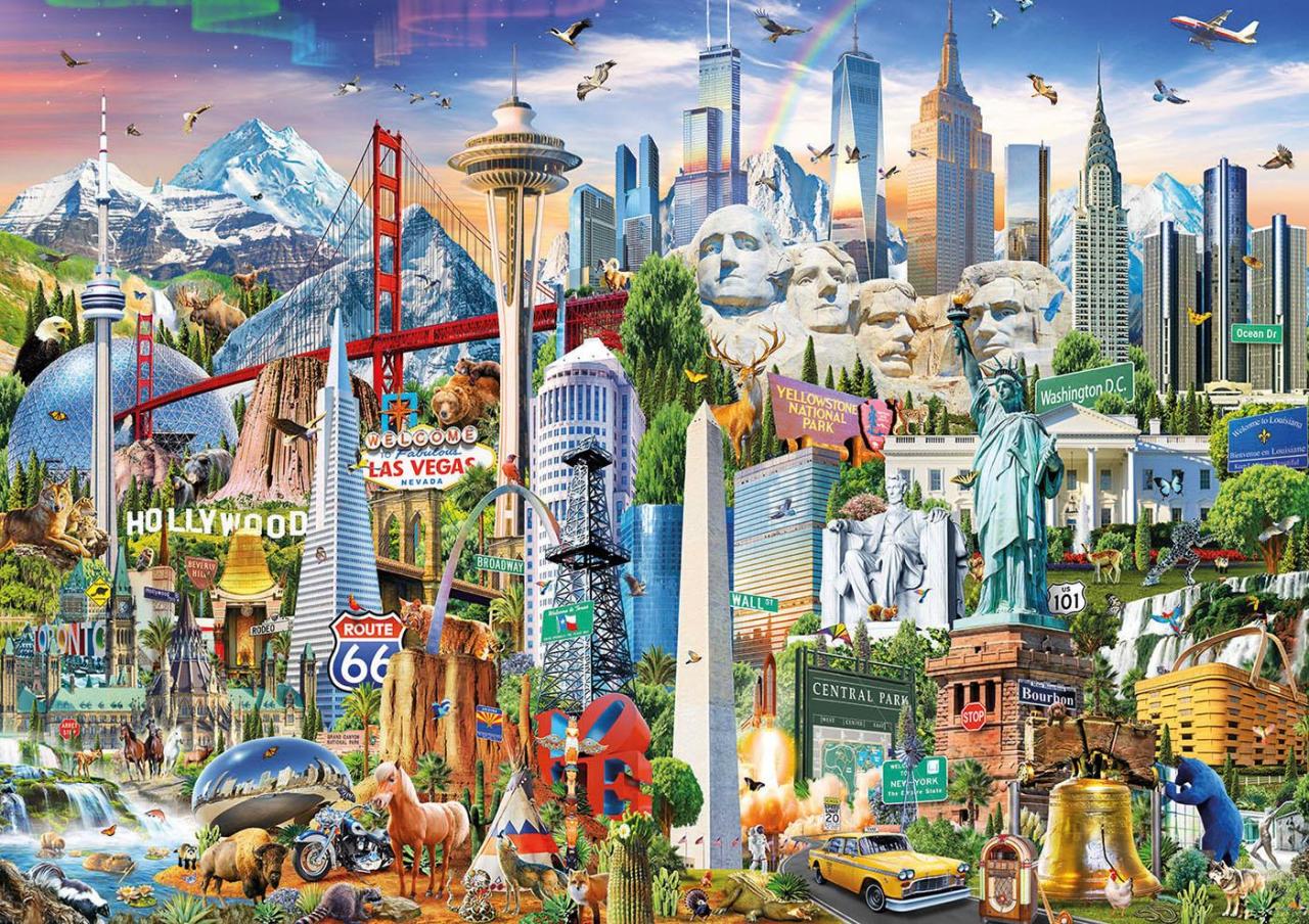 Educa Puzzle Symbols From North America 1500 Parça Puzzle