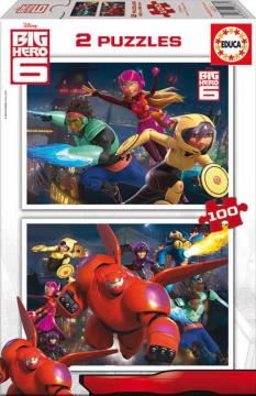 Educa Puzzle Big Hero, Disney 2 X 100 Parça