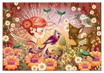 Educa Puzzle Purple Bird 1000 Parça Puzzle