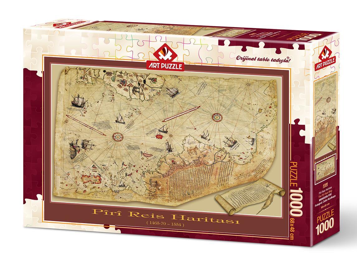 Art Puzzle Piri Reis Haritası 1000 Parça Puzzle