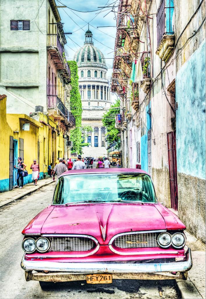 Educa Puzzle Vintage Car In Old Havana 1000 Parça Puzzle