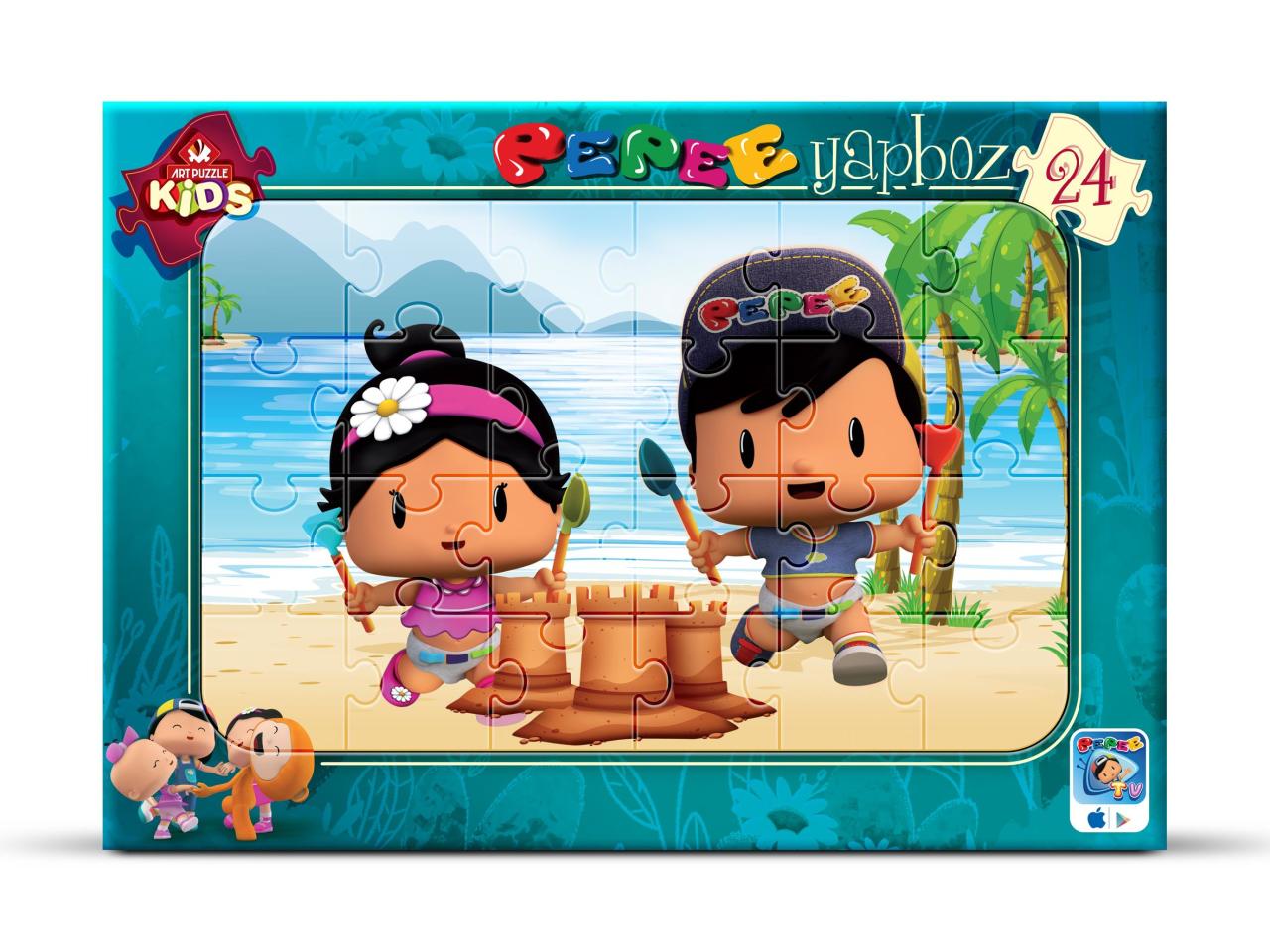 Art Çocuk Frame Puzzle Pepee Tatilde 24 Parça Puzzle