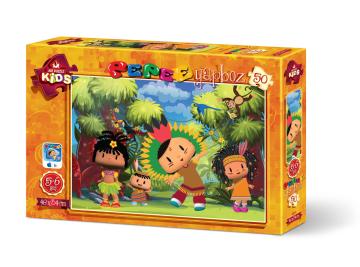 Art Çocuk Puzzle Pepee Kabile Reisi 50 Parça Puzzle