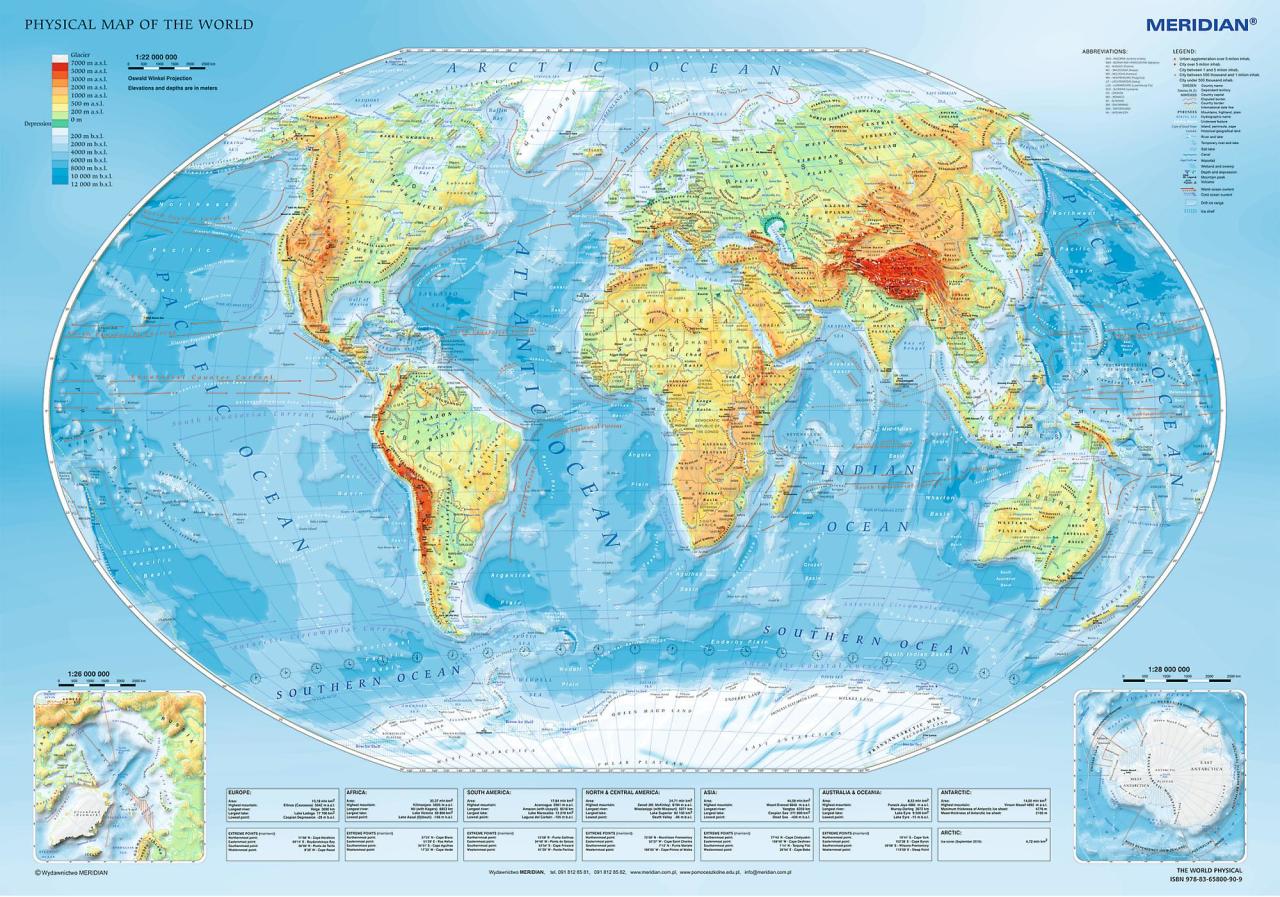 Trefl Puzzle Physical Map of The World 1000 Parça Puzzle