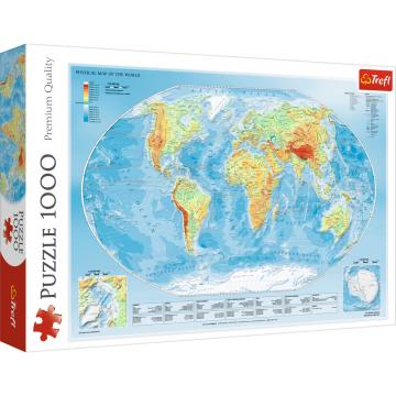 Trefl Puzzle Physical Map of The World 1000 Parça Puzzle