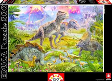 Educa Puzzle Dinosaur Gathering 500 Parça Puzzle
