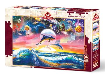 Art Puzzle Evrensel Yunuslar 500 Parça Puzzle