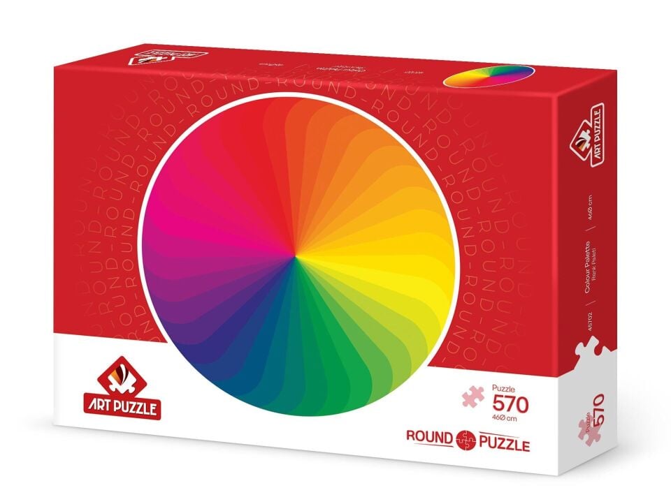 Art Puzzle Renk Paleti 570 Parça Round Puzzle