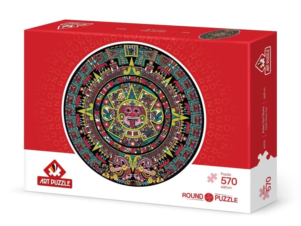 Art Puzzle Aztek Güneş Taşı 570 Parça Round Puzzle