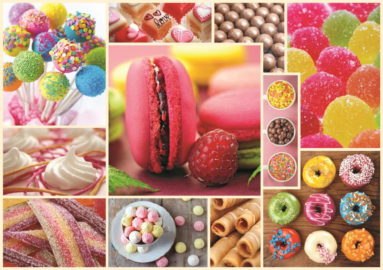 Trefl Puzzle Candy, Collage 1000 Parça Puzzle