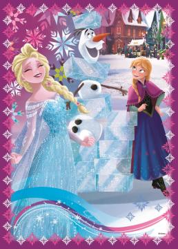 Trefl Puzzle Frozen Winter Frenzy 4'lü 35+48+54+70 Parça Yapboz