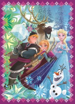 Trefl Puzzle Frozen Winter Frenzy 4'lü 35+48+54+70 Parça Yapboz