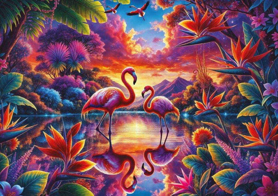 Art Puzzle Flamingo Buluşması 2000 Parça Puzzle