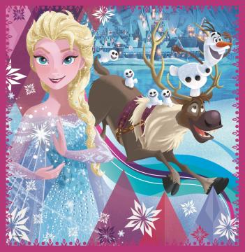 Trefl Puzzle Frozen Winter Magic 3'lü 20+36+50 Parça Yapboz