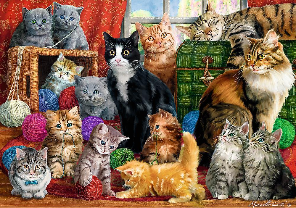 Trefl Puzzle Feline Meeting 1000 Parça Puzzle