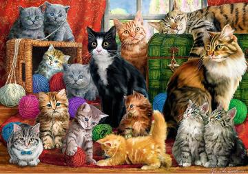 Trefl Puzzle Feline Meeting 1000 Parça Puzzle