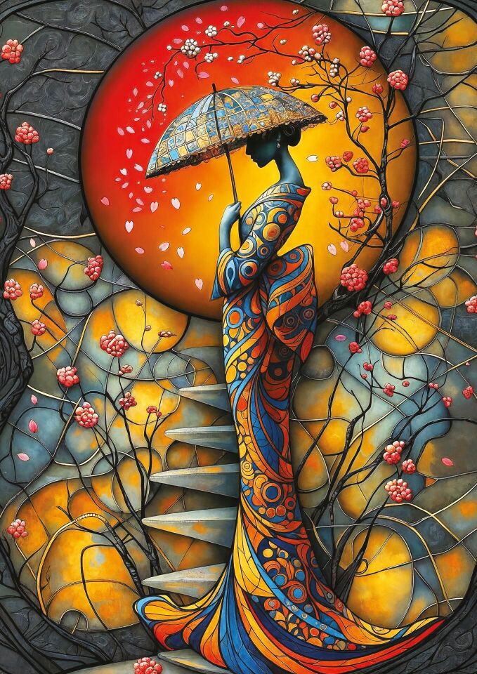 Art Puzzle Sakura Yağmuru 1000 Parça Puzzle