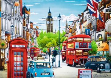 Trefl Puzzle London Street 1000 Parça Puzzle