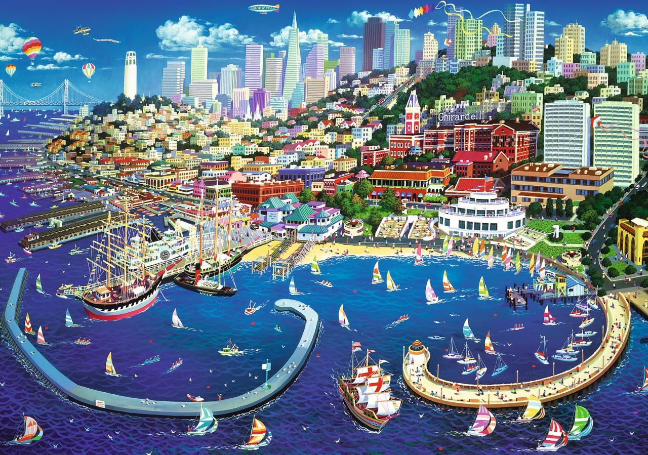 Trefl Puzzle San Francisco Bay 2000 Parça Puzzle