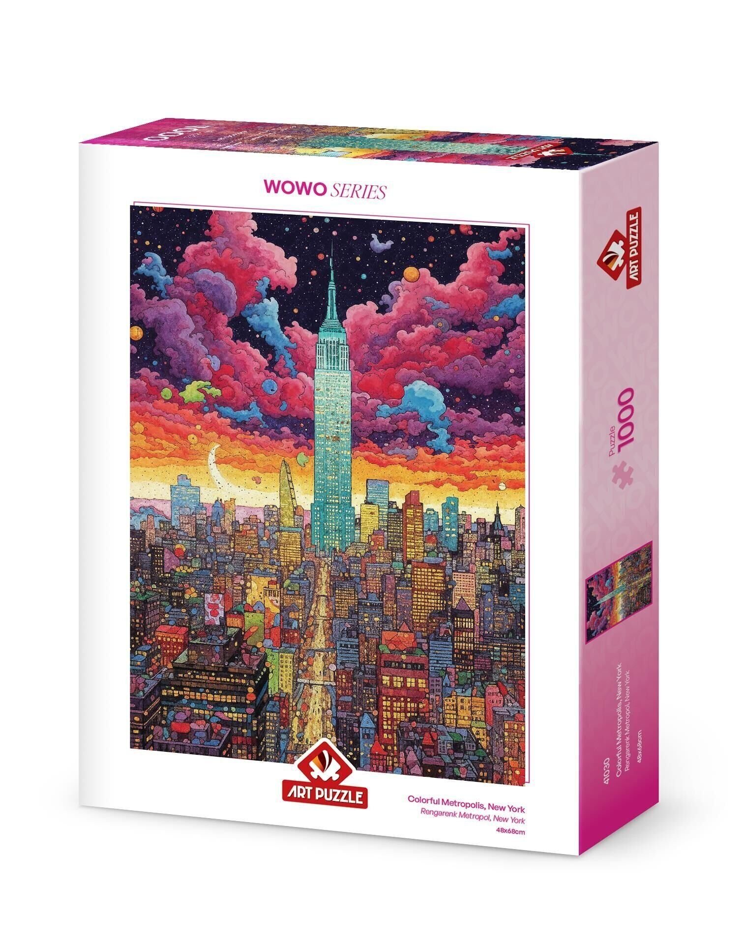 Art Puzzle Rengarenk Metropol, New York 1000 Parça Puzzle