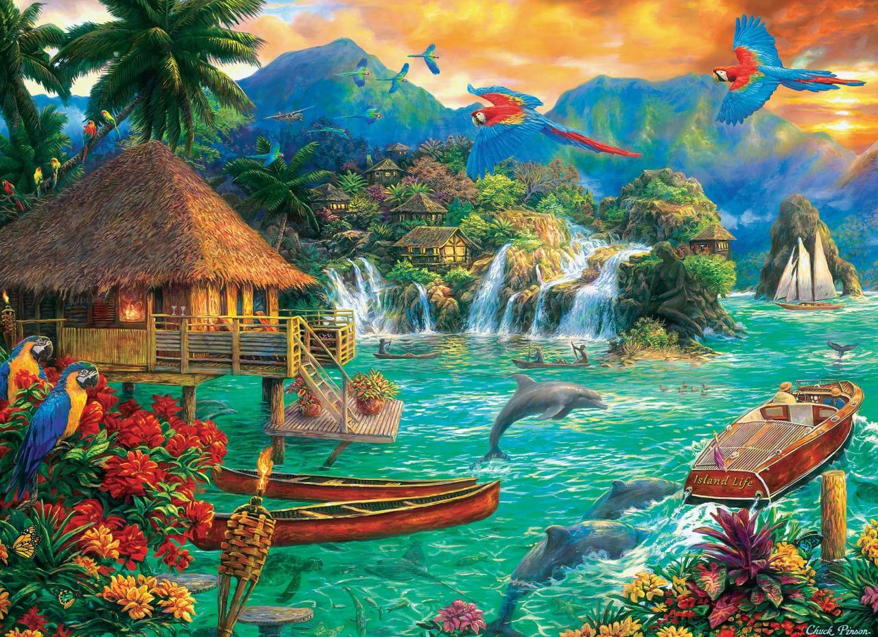 Trefl Puzzle Island Life 3000 Parça Puzzle