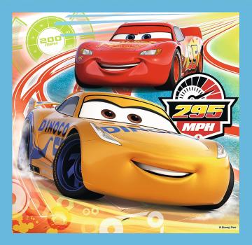 Trefl Puzzle Preparations for the Race, Disney Car 3, 3 in 1 Puzzle (20+36+50 Parça)