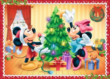 Trefl Puzzle Christmas Time, Disney Standard Characters 4 in 1 Puzzle (35+48+54+70 Parça)