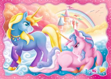 Trefl Puzzle The Magical World of Unicorns 4 in 1 Puzzle (35+48+54+70 Parça)
