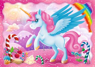 Trefl Puzzle The Magical World of Unicorns 4 in 1 Puzzle (35+48+54+70 Parça)