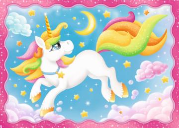Trefl Puzzle The Magical World of Unicorns 4 in 1 Puzzle (35+48+54+70 Parça)