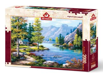 Art Puzzle Göl Evi 2000 Parça Puzzle