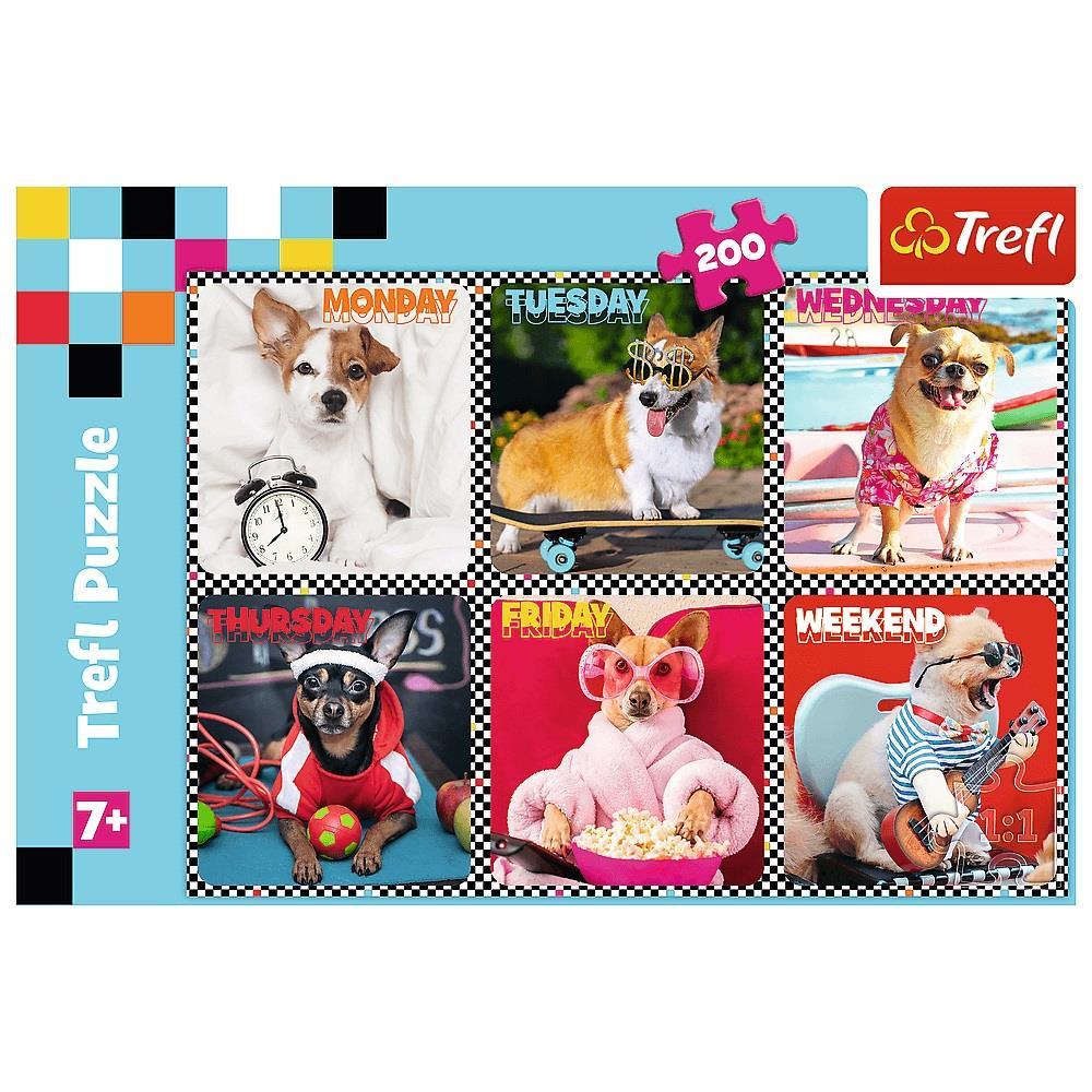 Trefl Puzzle Happy Dogs 200 Parça Çocuk Puzzle