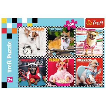 Trefl Puzzle Happy Dogs 200 Parça Çocuk Puzzle