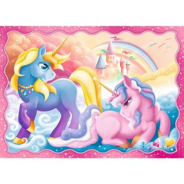 Trefl Puzzle Unıcorns And Magıc 4 in 1 Çocuk Puzzle (35+48+54+70 Parça)