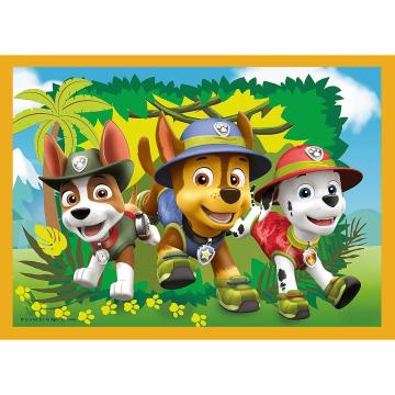 Trefl Puzzle Holıday Paw Patrol 4 in 1 Çocuk Puzzle (35+48+54+70 Parça)