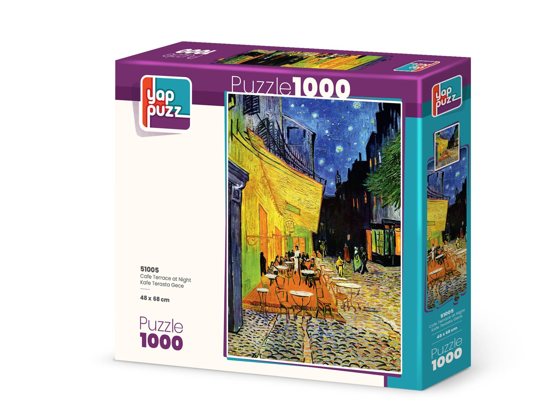 Yappuzz Kafe Terasta Gece 1000 Parça Puzzle