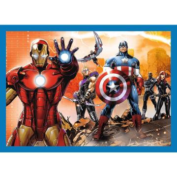Trefl Puzzle Brave Avengers 4 in 1 Çocuk Puzzle  (35+48+54+70 Parça)