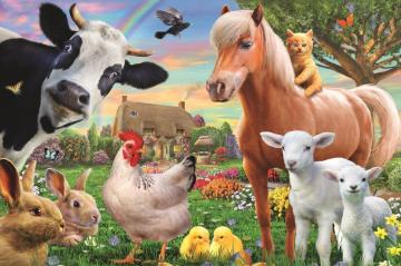 Trefl Puzzle A Cheerful Farm 60 Parça Yapboz