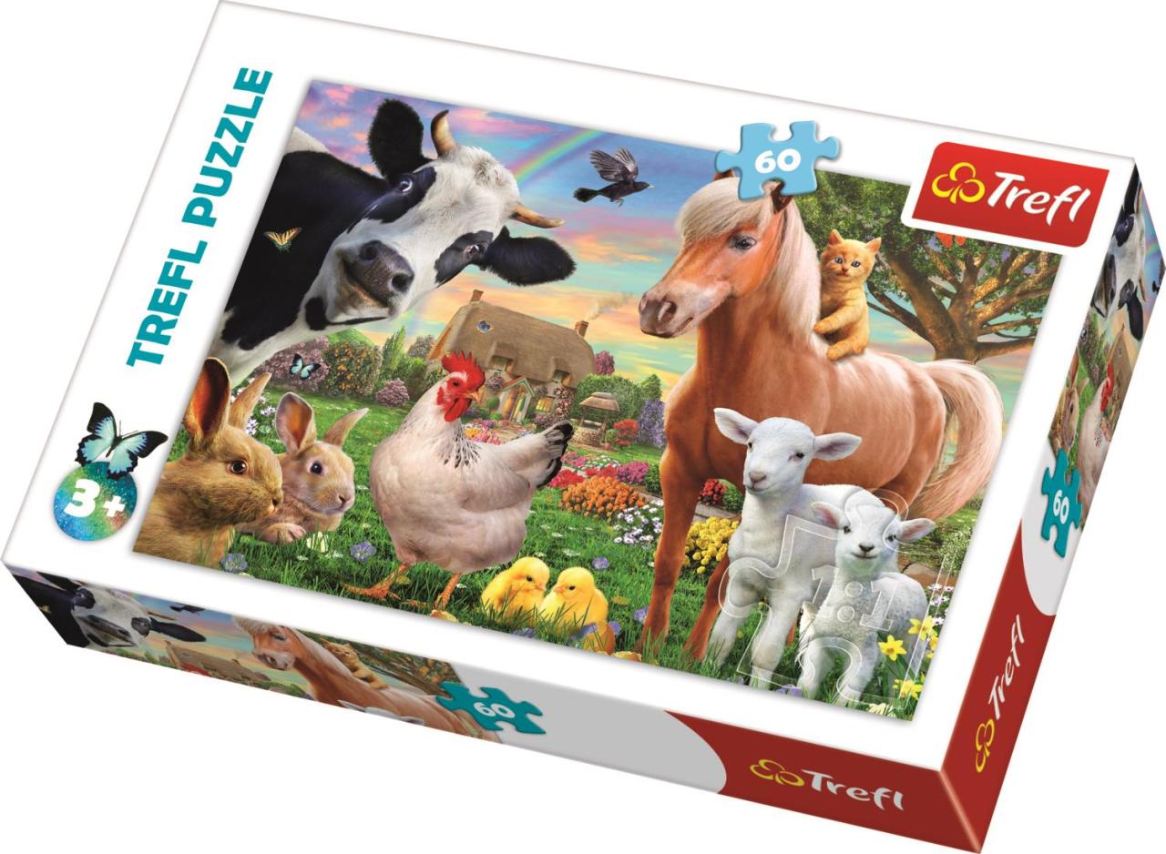 Trefl Puzzle A Cheerful Farm 60 Parça Yapboz