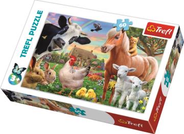 Trefl Puzzle A Cheerful Farm 60 Parça Yapboz