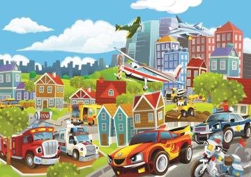 Art Çocuk Puzzle Taşıtlar 100 Parça Puzzle
