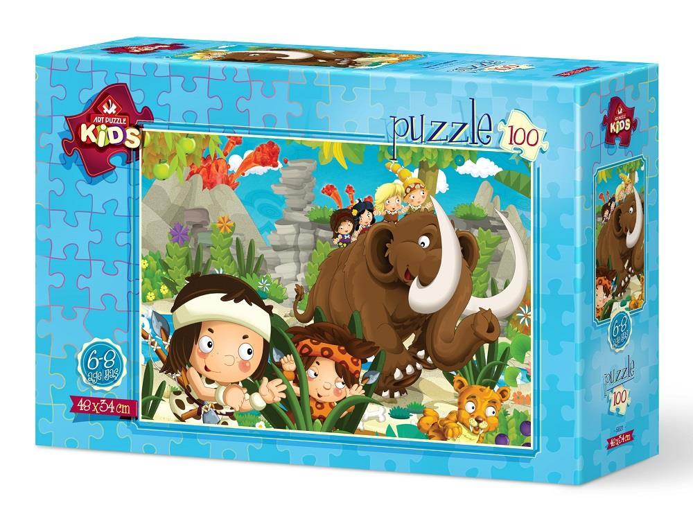 Art Çocuk Puzzle Mağara Çocukları 100 Parça Puzzle