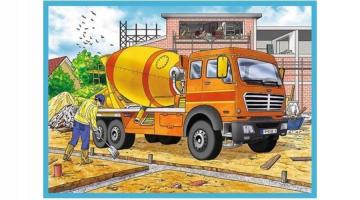 Trefl Puzzle Large Construction Machines 4'lü 35+48+54+70 Parça Yapboz