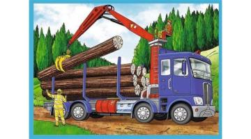 Trefl Puzzle Large Construction Machines 4'lü 35+48+54+70 Parça Yapboz