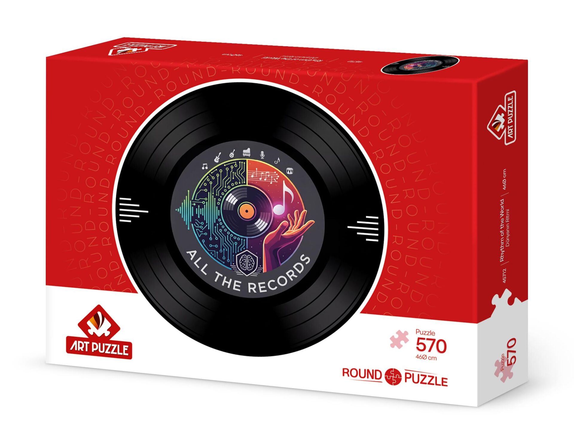 Art Puzzle Dünyanın Ritmi 570 Parça Round Puzzle
