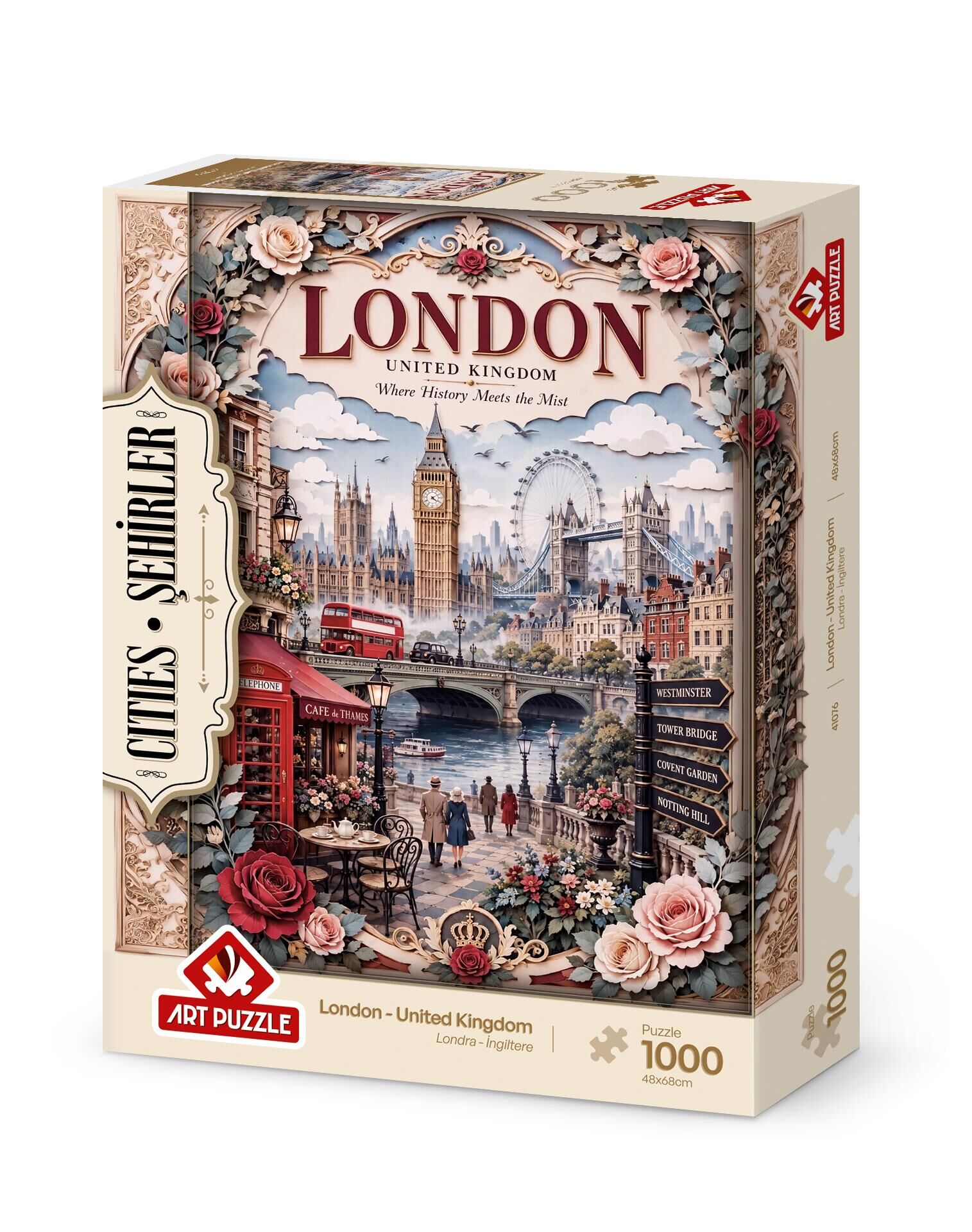 Art Puzzle Londra,Ingiltere 1000 Parça Puzzle