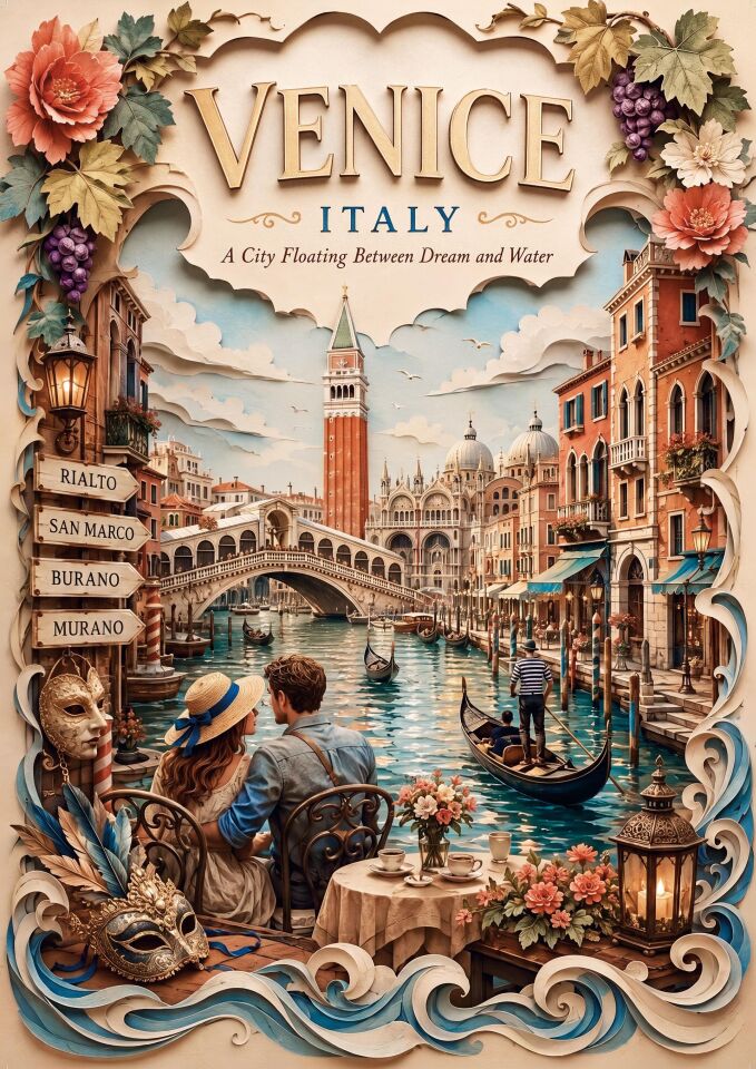Art Puzzle Venedik,Italya 1000 Parça Puzzle