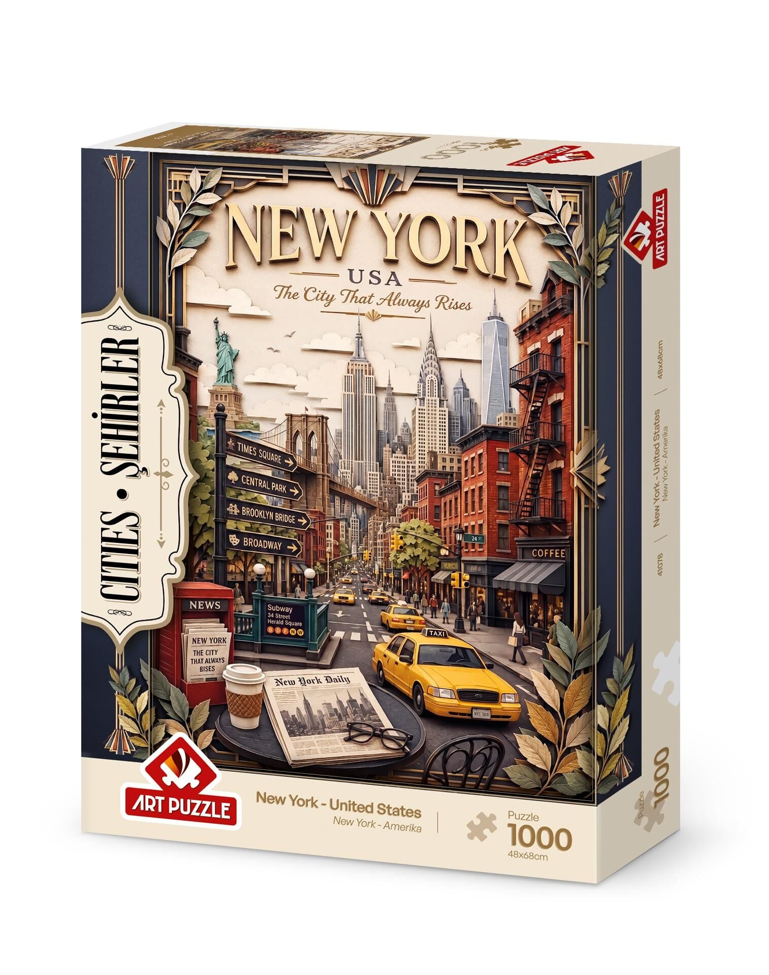 Art Puzzle New York,Amerika 1000 Parça Puzzle